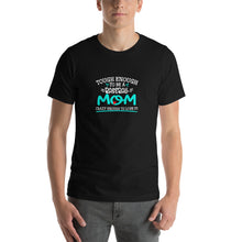 Load image into Gallery viewer, tough enough to a baseball mom, crazy enough to love it! Unisex T-Shirt