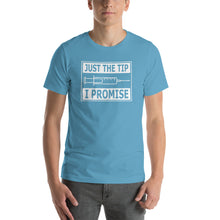 Load image into Gallery viewer, Just the tip, i promise Unisex T-Shirt
